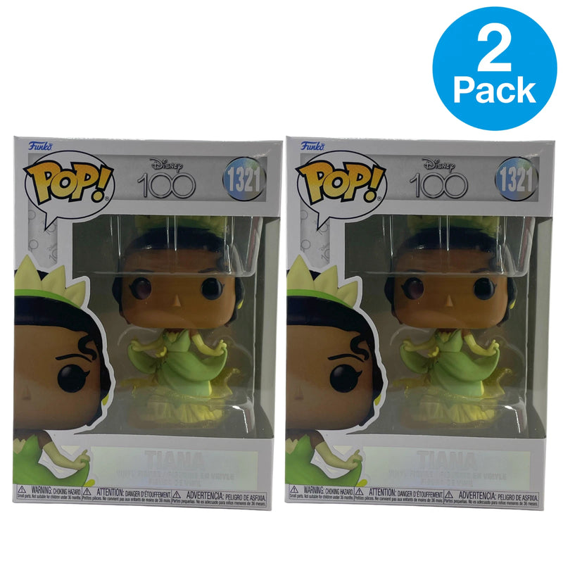 Funko POP! Disney 100 Tiana 1321 Vinyl Figure 2 Pack New