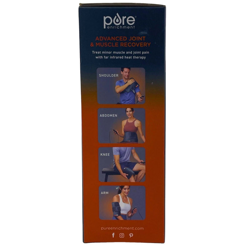 Pure Enrichment PureRelief Pro Far Infrared Universal Heat Wrap Gray 2 Pack New