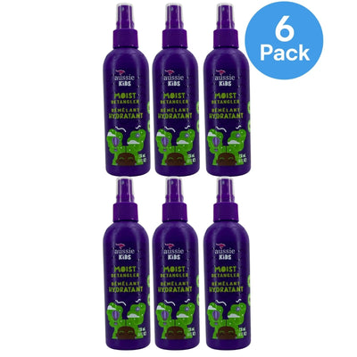 Aussie Kids Moist Detangler Spray Sunny Tropical Fruit Scented 8 FL OZ 6 Pack