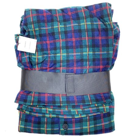Lauren Ralph Lauren Womens Sleepwear Pajama Set Black Label Plaid Tartan