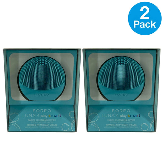 FOREO LUNA 4 Play Smart Mint Facial Cleansing Skin Moisture Device 2 Pack New