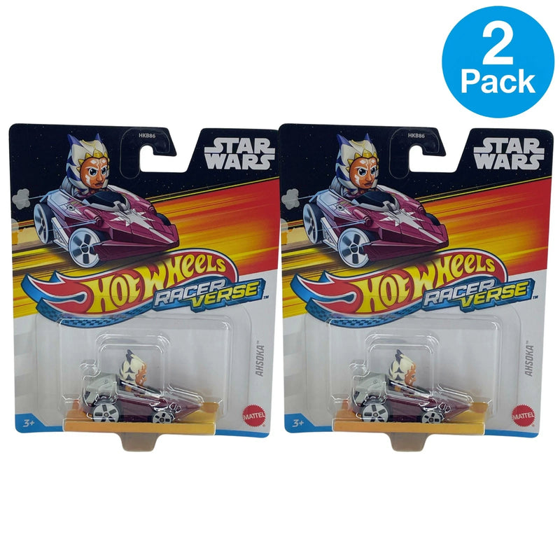 Hot Wheels RacerVerse Star Wars Ahsoka Tano Die-Cast Car 2 Pack New