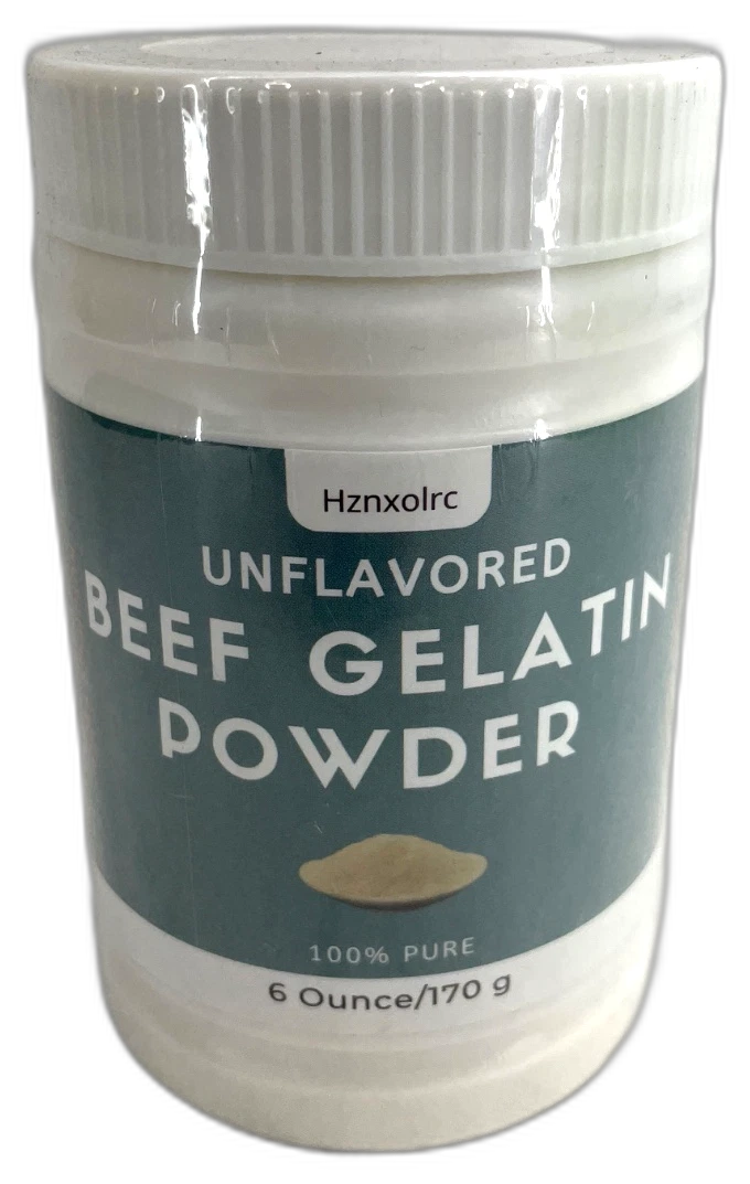 Hznxolrc Beef Gelatin Powder Food Grade Exp 08/27 Pack of 2 New
