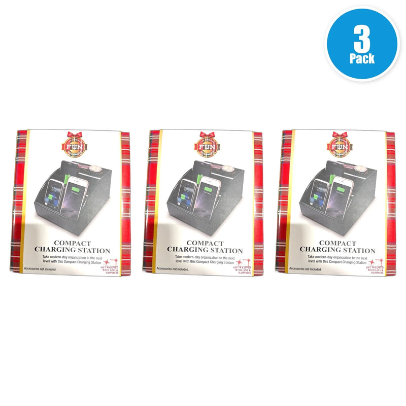 Compact Charging Station Organizer Desktop Organizer Pack of 3 New