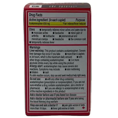 Tylenol 8HR Muscle Aches & Pain Acetaminophen 650mg 24ct 4 Pack Exp 2028