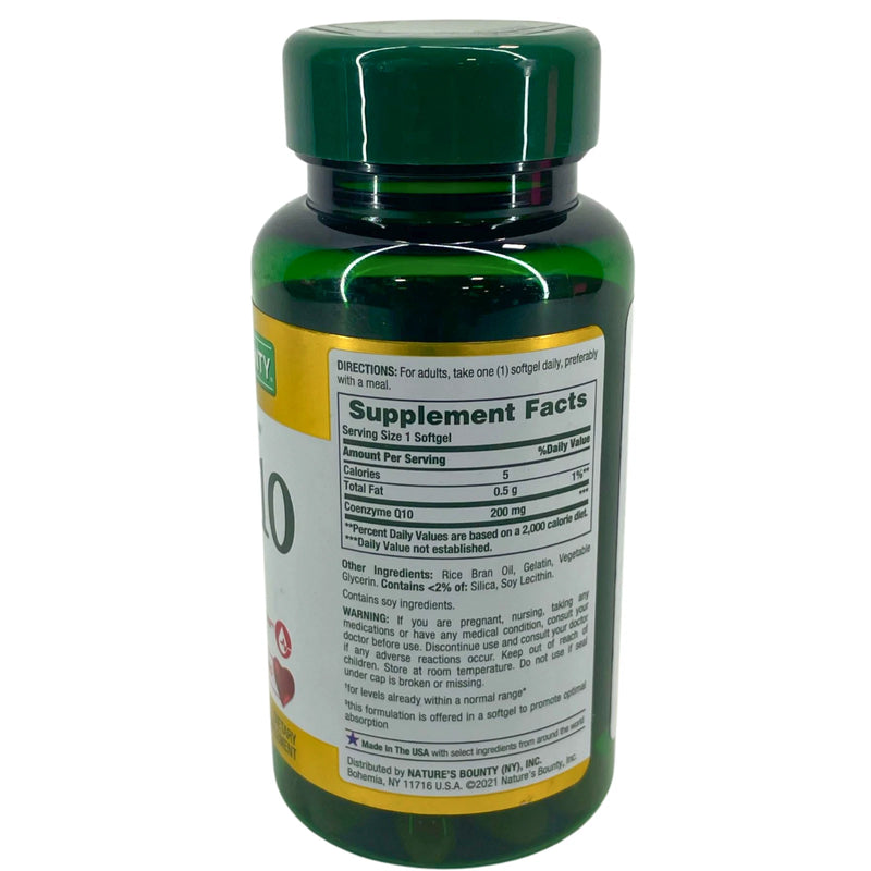 Nature's Bounty Co Q-10 200 mg 45 Rapid Release Softgels Exp 04/27 3 Pack New