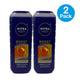 NIVEA Men Boost 3-in-1 Body Wash Citrus Caffeine 16.9 fl oz 2 Pack New