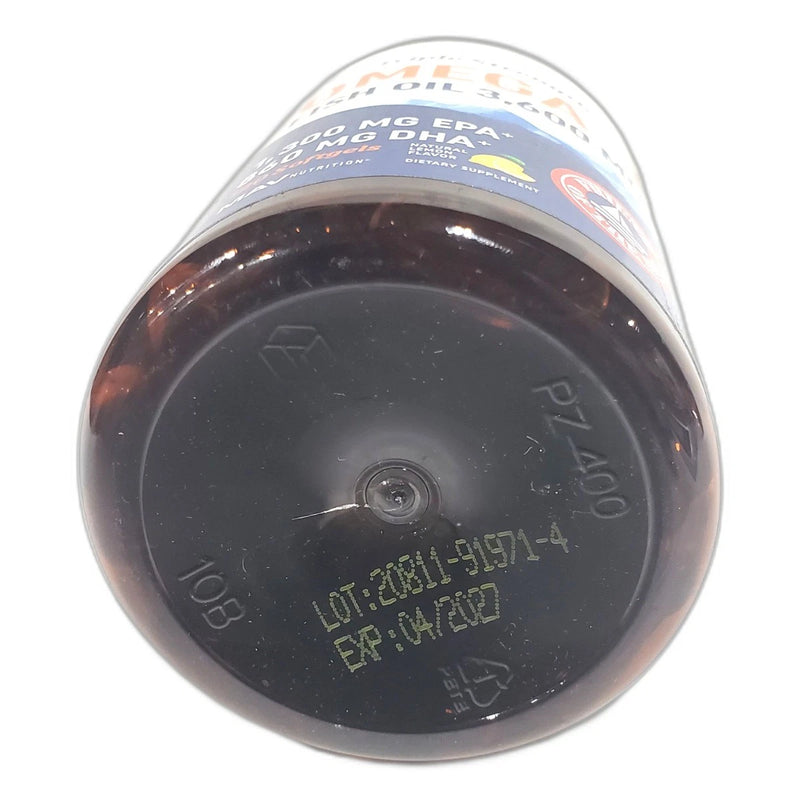 Premium High-Strength Omega-3 Fish 3600mg Heart Cognitive 120ct Exp 04/27 New