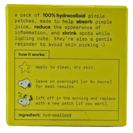 Starface Snoopy Hydrocolloid Pimple Patches 32 Ct 3 Pack Exp 03/2027