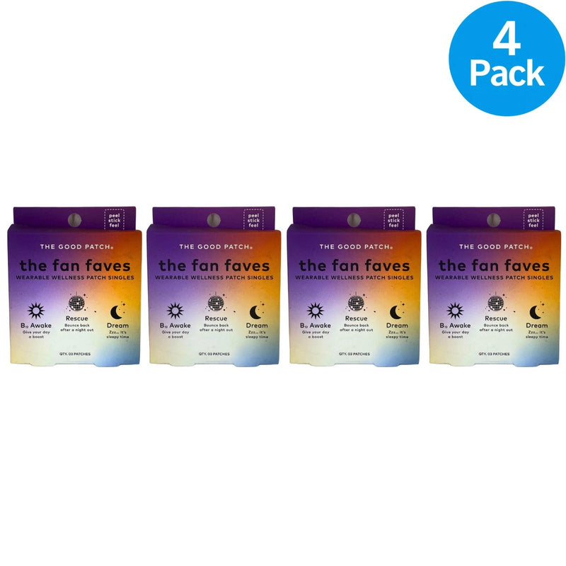 The Good Patch Fan Faves Wellness Patch Singles 4 Pack New