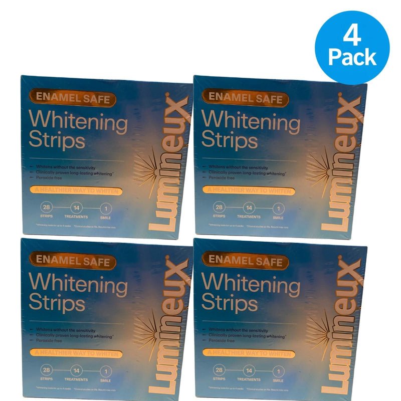Lumineux Enamel Safe Whitening Strips Peroxide Free 28 Strips 14 Treatments