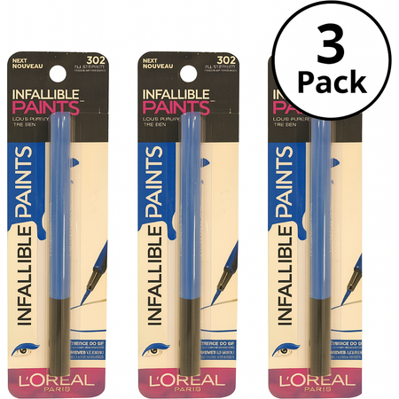 L'Oréal Infallible Paints Liquid Eyeliner 302 Electric Blue 3 Pack New 1