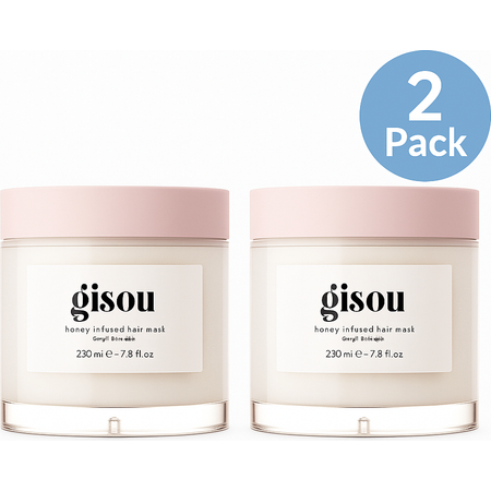 Gisou Honey Infused Hair Mask 2 Pack – Deep Nourishing Treatment New