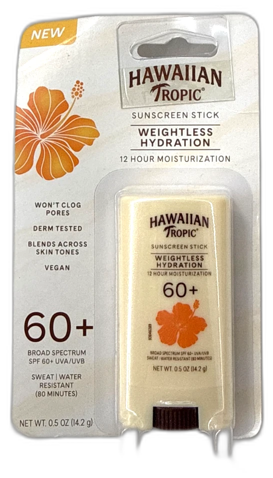 Hawaiian Tropic Weightless Hydration Stick SPF Sunscreen Exp 09/28 Pack of 6 New