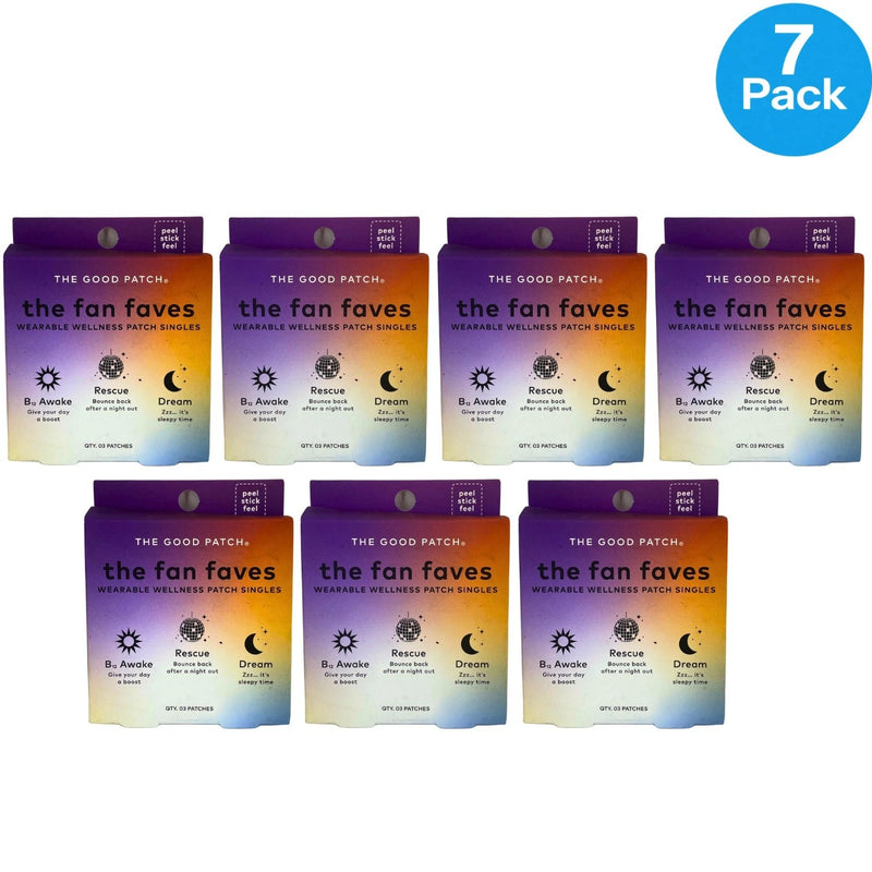 The Good Patch Fan Faves Wellness Patch Singles 7 Pack New