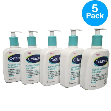 Cetaphil Gentle Exfoliating SA Lotion 16 oz (5 Pack) 