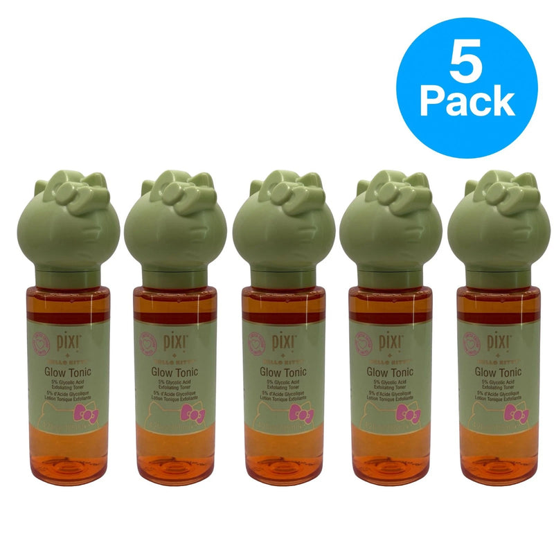 Pixi Hello Kitty Glow Tonic 4.2 fl oz Glycolic Toner 5 Pack New