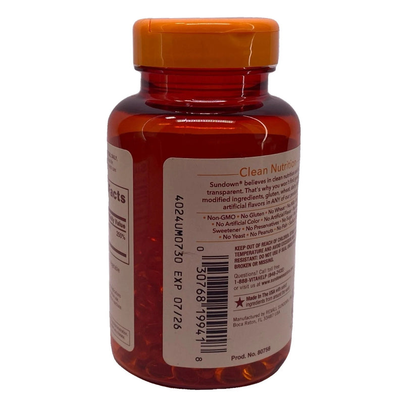 Sundown Vitamin D3 2000 IU 350 Softgels 8 Pack Exp 07/26 New