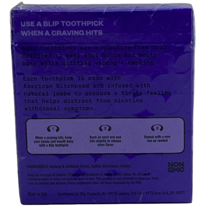 Blip Flavored Toothpicks Nicotine-Free Quit Smoking Vaping Aid 5 Pack Exp 01/27
