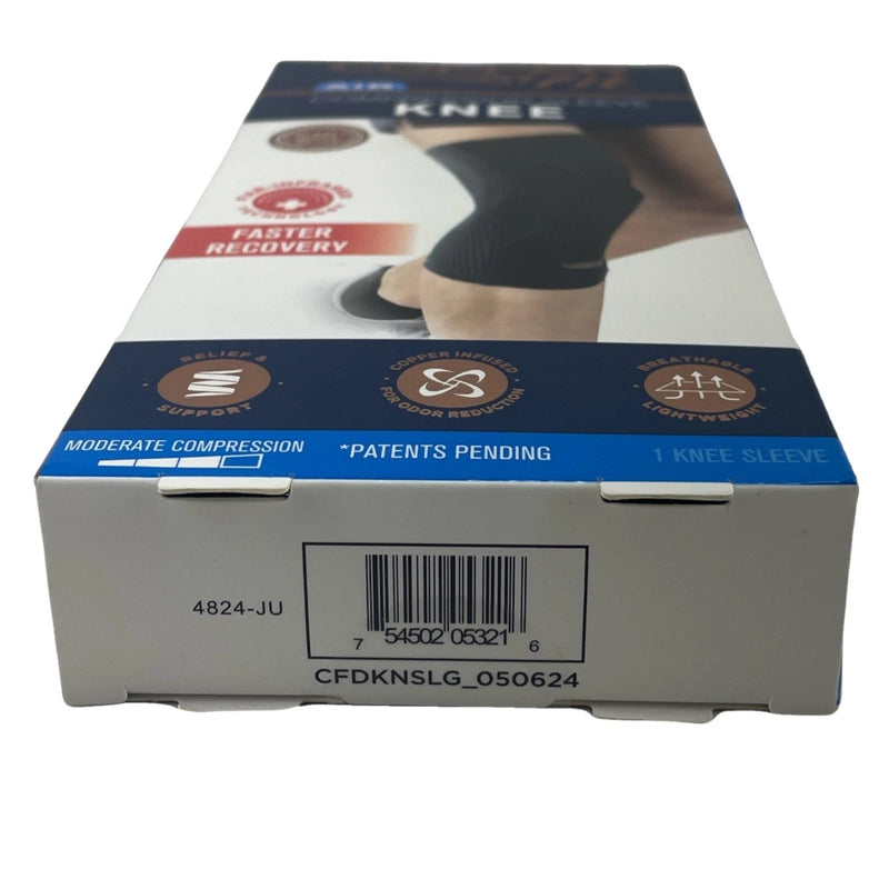 Copper Fit Air Knee Compression Sleeve L 14-16 in Black New