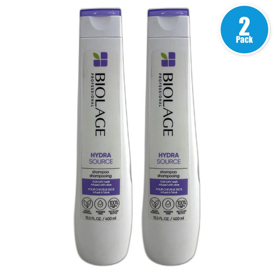 Biolage Hydra Source Shampoo for Dry Hair Aloe Infused 13.5 Fl Oz Pack of 2 New