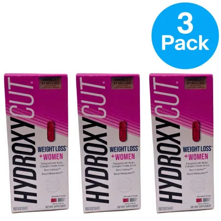 Hydroxycut Weight Loss for Women Rapid-Release Liquid Capsules 60ct 3 Pack