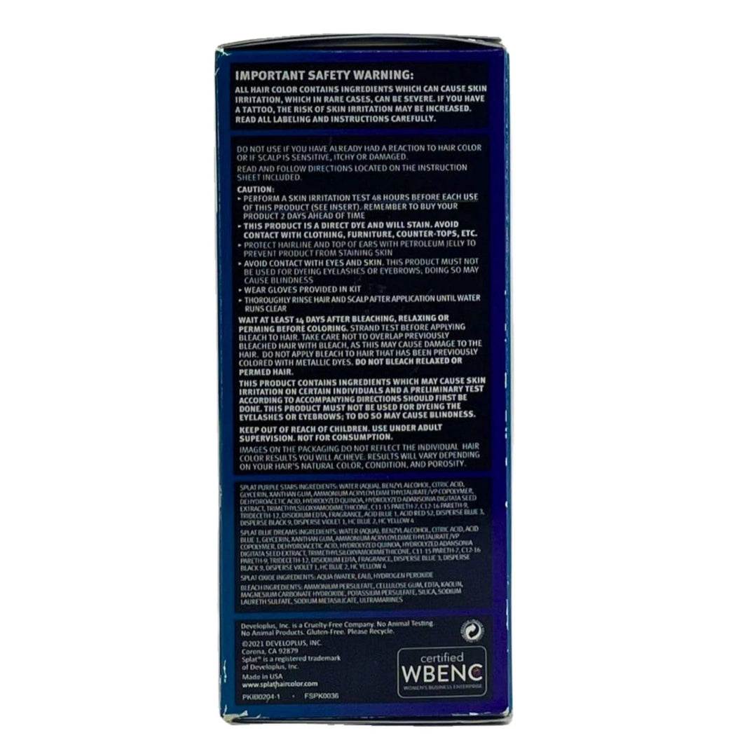 Splat Ombré Dream Hair Color Complete Kit Purple Stars & Blue Dreams 3 Pack Bund