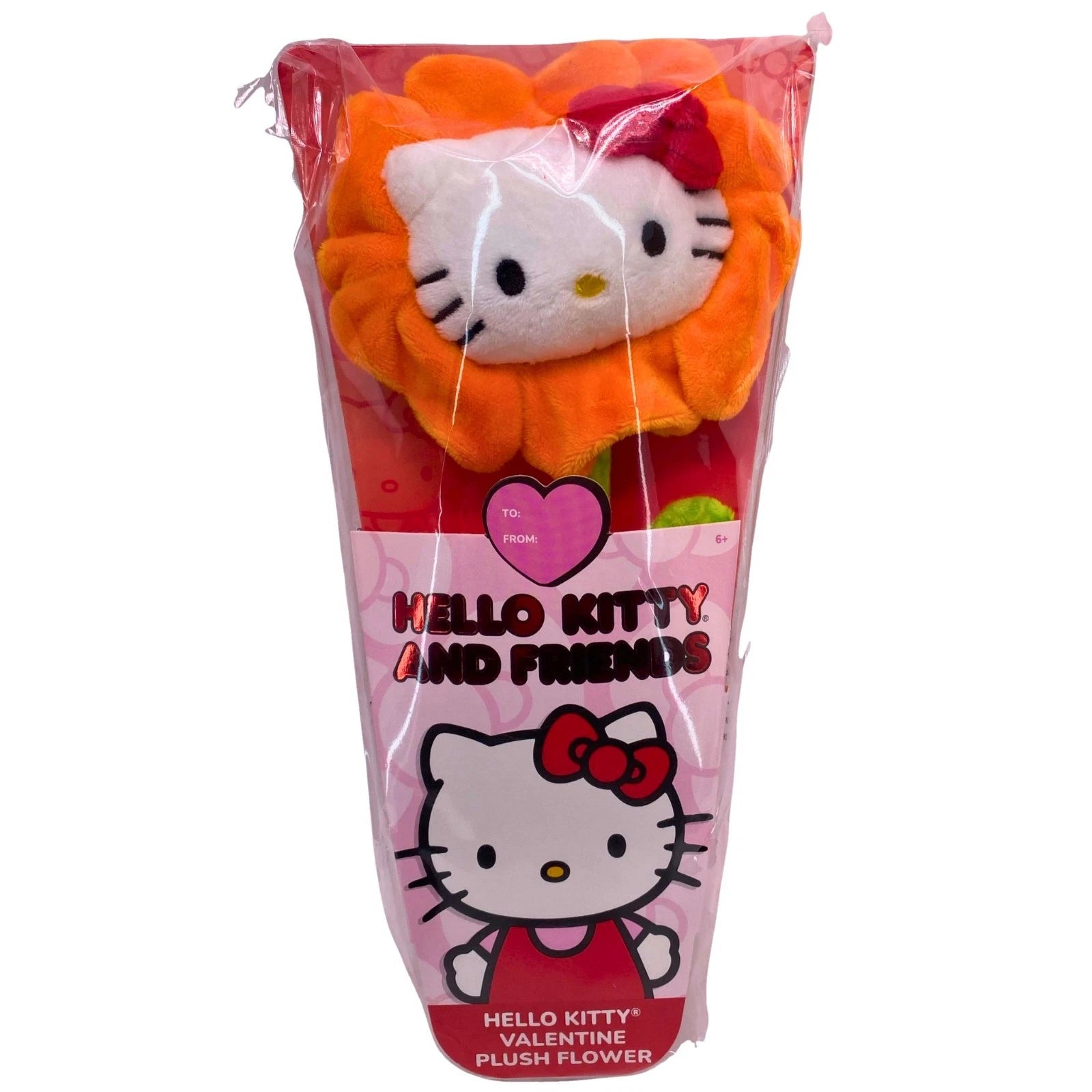 Sanrio Hello Kitty Valentine Plush Flower Bendable Stem Jazwares Toy 1