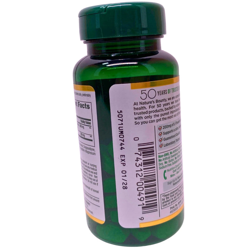 Nature's Bounty Anxiety & Stress Relief Ashwagandha KSM-66 L-Theanine 50 Tablets