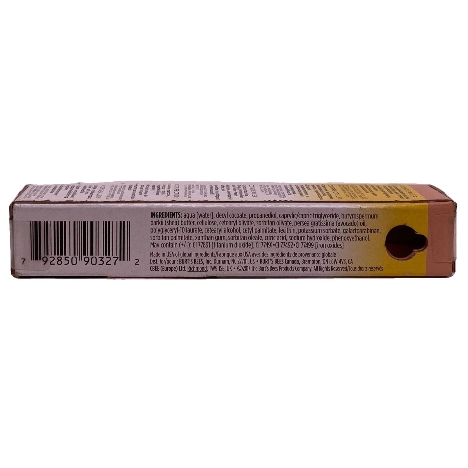 Burt's Bees Concealer 1715 2 Pack Natural Full Coverage Makeup