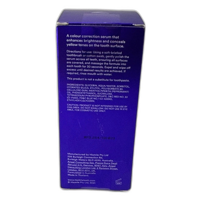 Hismile V34 Teeth Brightening Colour Corrector Purple Serum 1oz Pack of 12 New
