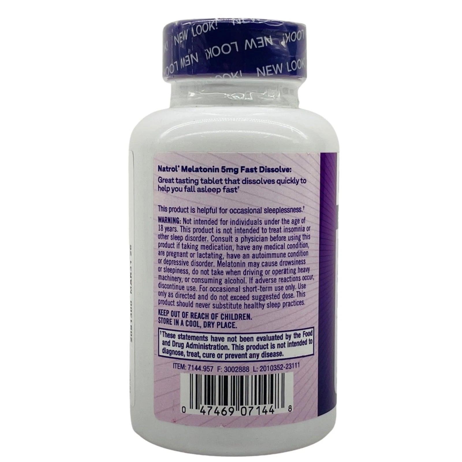 Natrol Melatonin 5mg Fast Dissolve 150 Tablets Strawberry – 1 Pack – New 3