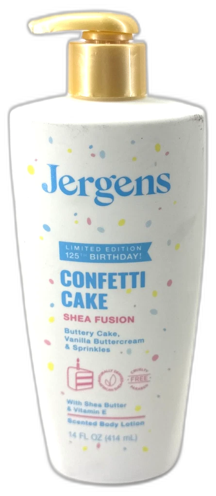 Jergens Shea Fusion Confetti Cake Body Lotion Shea Butter 14 Fl Oz Pack of 5 New