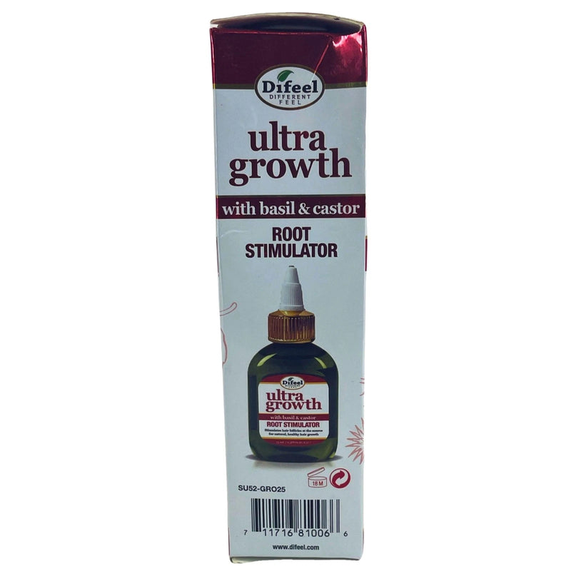 Difeel Ultra Growth Root Stimulator with Basil & Castor Oil 75ml (4 Pack)