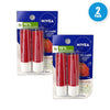 Nivea Strawberry Tinted Lip Care Enriched 4 Total Pack of 2 New