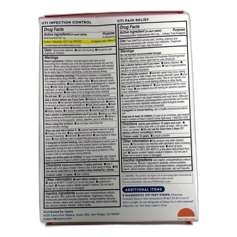 Uqora All-in-One UTI Emergency Kit Feminine Care 26pc Pack Exp 02/27 New