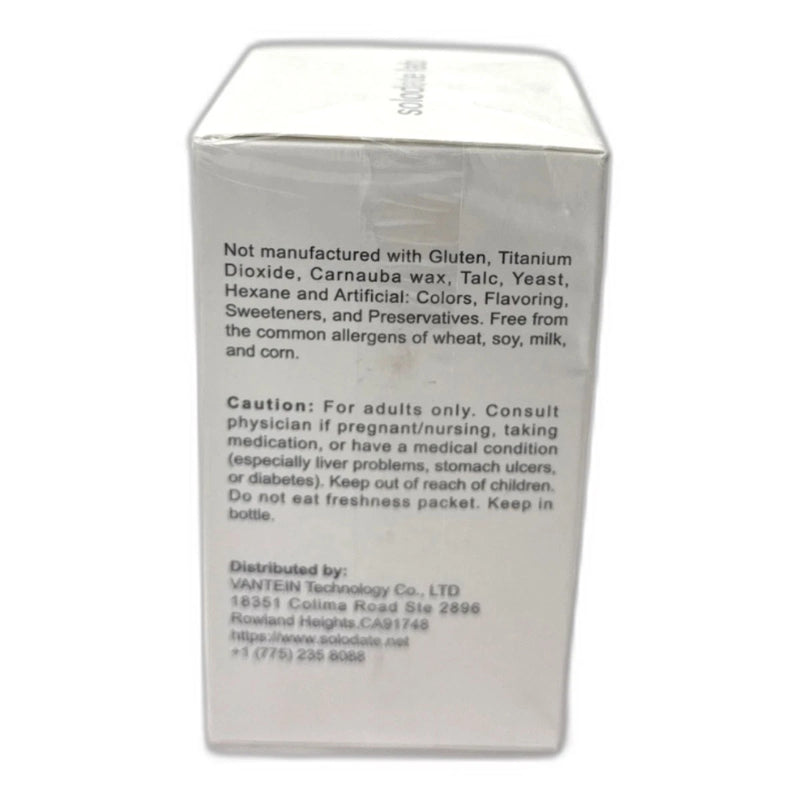 Solodate Lab Liposomal Urolithin a 120 Capsules Daily Supplement Exp 11/27 New