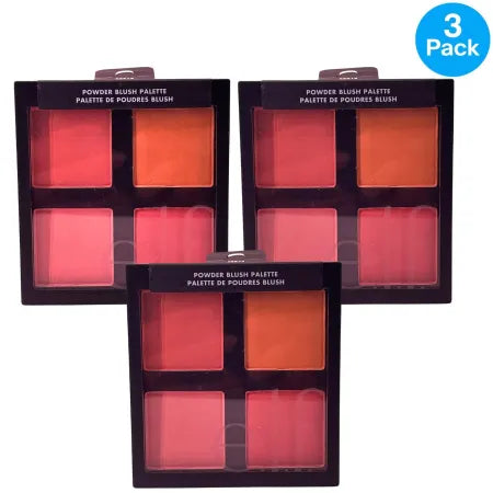 e.l.f. Powder Blush Palette Light 4 Shades 3 Pack New