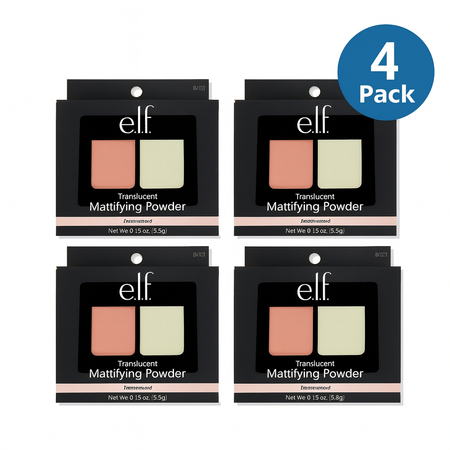 e.l.f. Translucent Mattifying Powder 0.13 oz 4 Pack - New