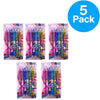 U Brands The Laguna Ballpoint Pens 1mm Black Ink Abstract Prints 6ct 5 Pack