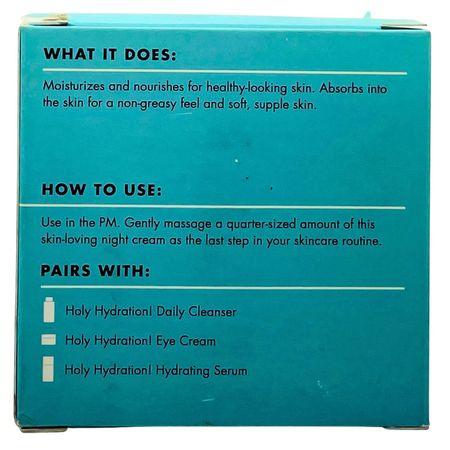 e.l.f. Skin Holy Hydration Nourishing Night Cream 1.76 oz New