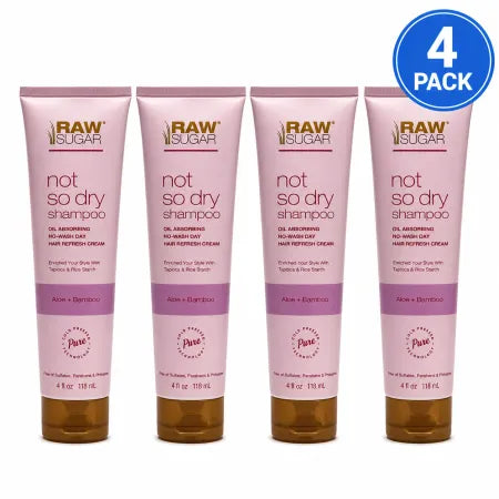 Raw Sugar Not So Dry Shampoo 4 oz 4 Pack New
