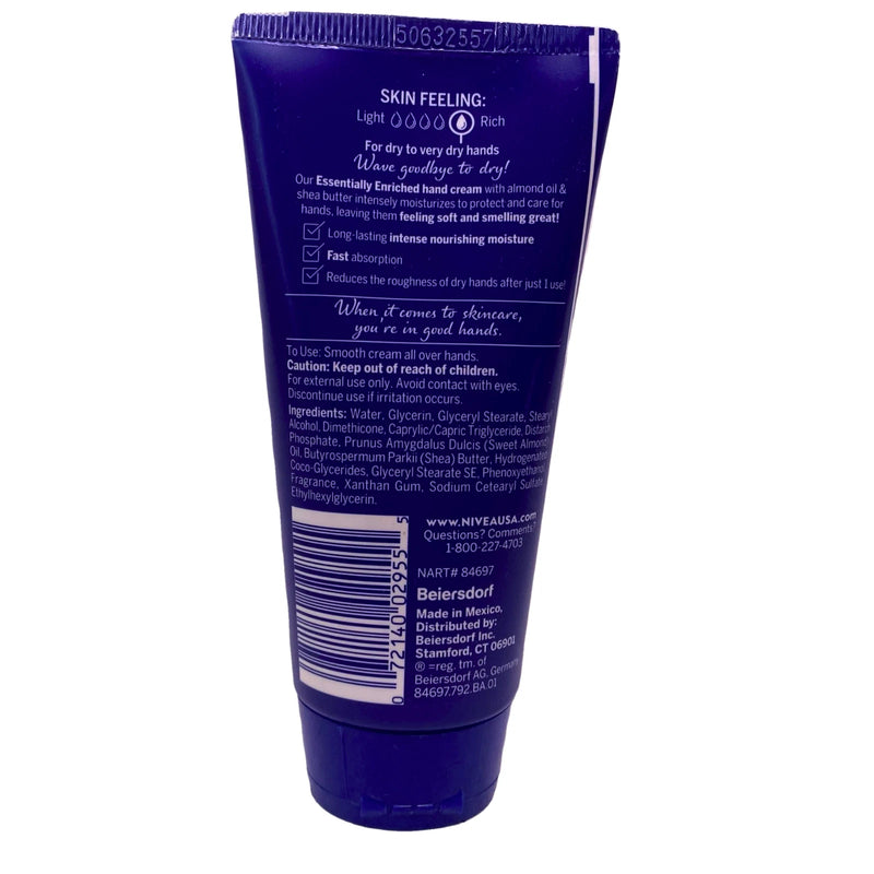 NIVEA Essentially Enriched Hand Cream 2.6 oz 6 Pack New