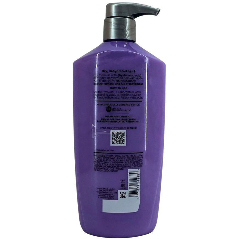 L'Oréal Elvive Hyaluron Plump Conditioner 26.5 Oz 3 Pack New