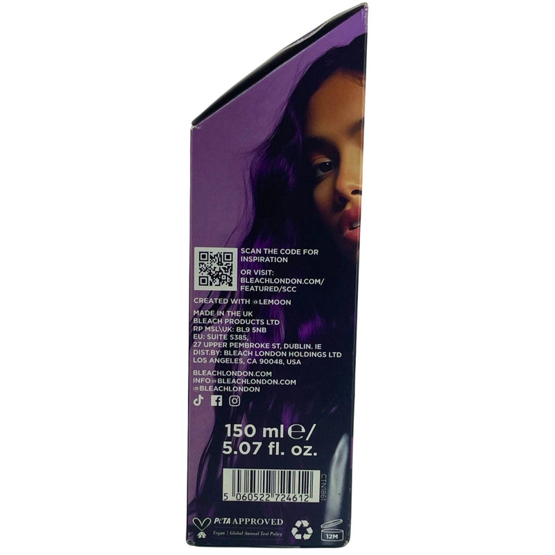 Bleach London Bruised Violet Semi-Permanent Vegan Hair Dye 5.07oz 4 Pack Lot New