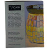 Tuscany Candle Fragrance Melt Warmer White Mosaic Glass Electric 1 Pack New