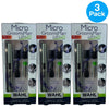 Wahl Micro GroomsMan Lithium Power Ear Nose & Brow Trimmer Anodized Body 3 Pack