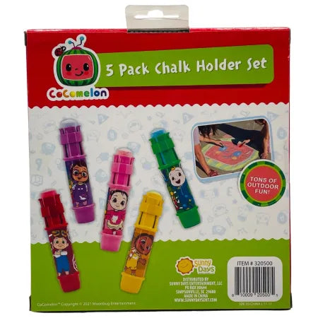 CoComelon Kids Chalk Holder Set 5 Pack Non Toxic New