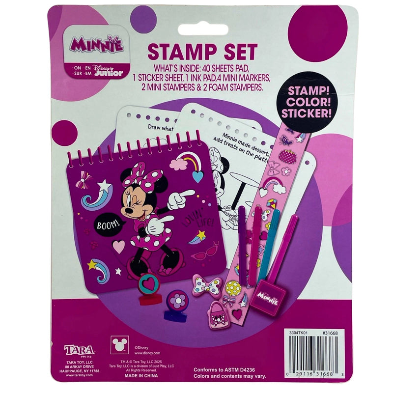 Disney Junior Minnie Mouse Stamp and Activity Kit 2 Pack New