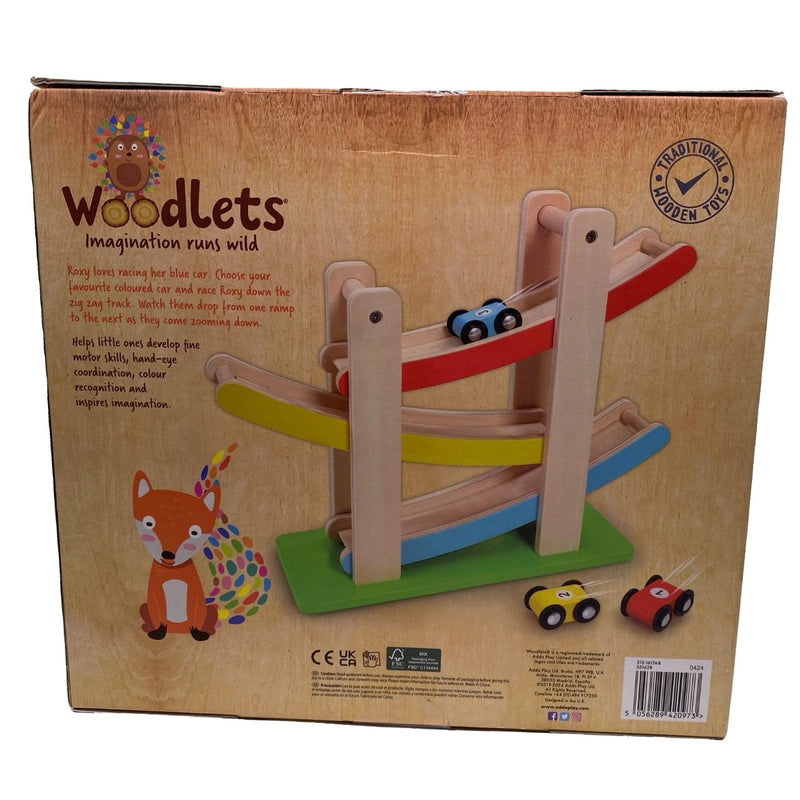 Woodlets Zig Zag Race Track Wooden Toy Set 2 Pack New